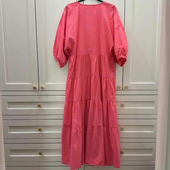 Beautiful Zara pink tiered maxi dress - Picture 2 of 4